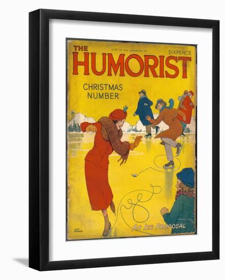 The Humorist Christmas Number 1938 - an Ice Proposal-W. Heath Robinson-Framed Art Print