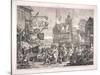 The Humours and Diversions of Southwark Fair, London, 1733-William Hogarth-Stretched Canvas