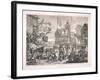 The Humours and Diversions of Southwark Fair, London, 1733-William Hogarth-Framed Giclee Print