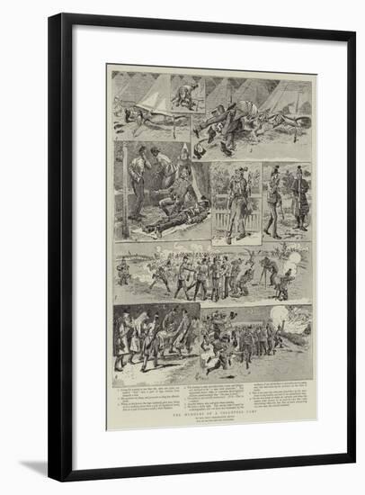 The Humours of a Volunteer Camp-Alfred Chantrey Corbould-Framed Giclee Print
