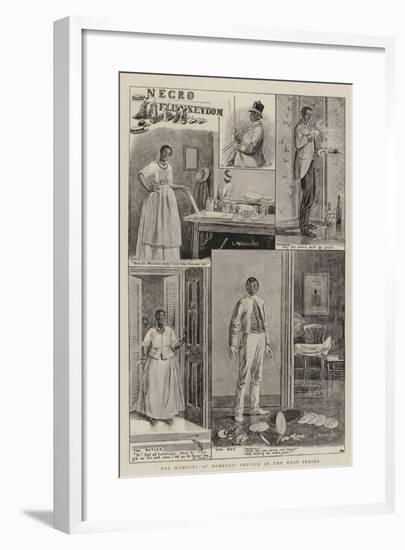 The Humours of Domestic Service in the West Indies-null-Framed Giclee Print