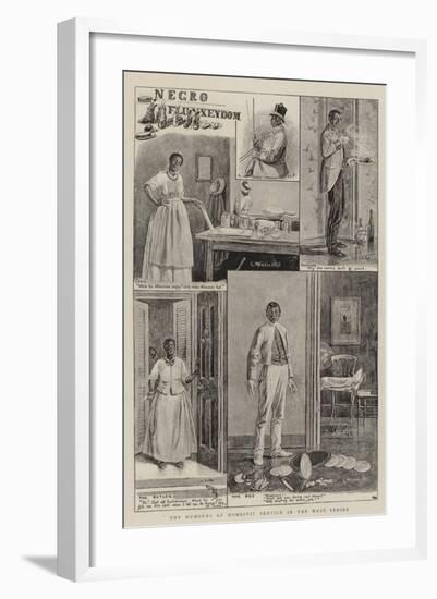 The Humours of Domestic Service in the West Indies-null-Framed Giclee Print