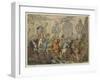 The Humours of Fox-Hunting, 1788, the Dinner-Thomas Rowlandson-Framed Giclee Print