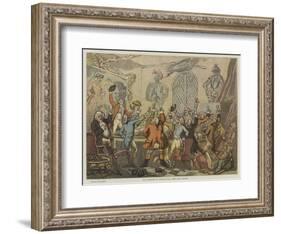 The Humours of Fox-Hunting, 1788, the Dinner-Thomas Rowlandson-Framed Giclee Print