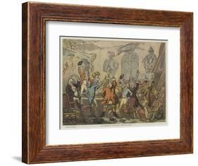 The Humours of Fox-Hunting, 1788, the Dinner-Thomas Rowlandson-Framed Giclee Print