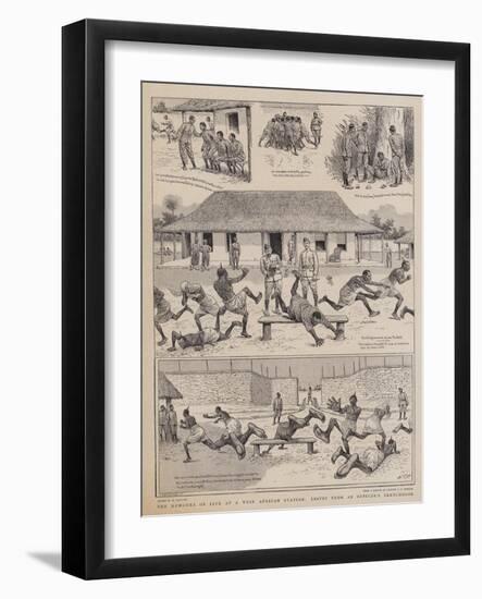 The Humours of Life at a West African Station, Leaves from an Officer's Sketchbook-William Ralston-Framed Giclee Print