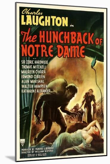 The Hunchback of Notre Dame, 1939-null-Mounted Art Print