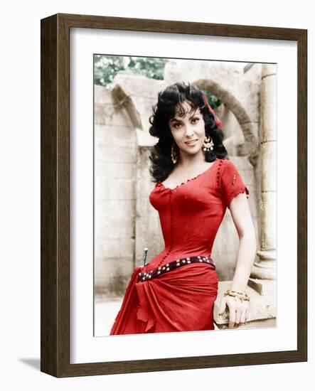 THE HUNCHBACK OF NOTRE DAME, Gina Lollobrigida, 1956-null-Framed Photo