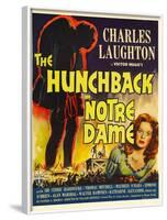 The Hunchback of Notre Dame, Maureen O'Hara, 1939-null-Framed Art Print