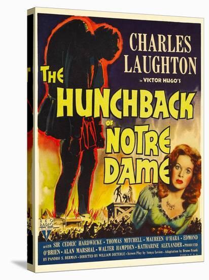 The Hunchback of Notre Dame, Maureen O'Hara, 1939-null-Stretched Canvas
