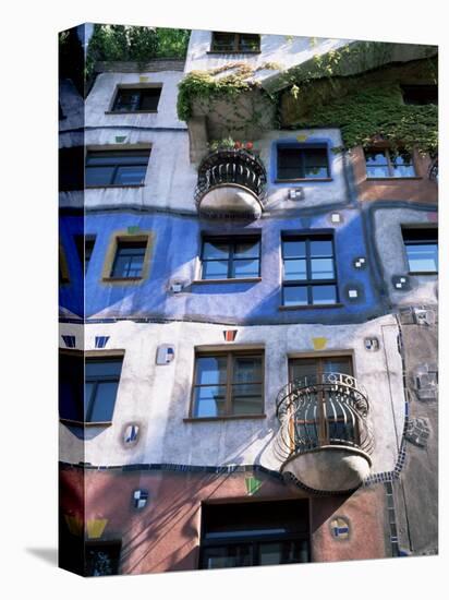 The Hundertwasser House, Vienna, Austria-Geoff Renner-Stretched Canvas