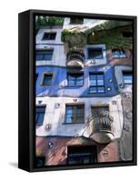 The Hundertwasser House, Vienna, Austria-Geoff Renner-Framed Stretched Canvas