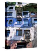 The Hundertwasser House, Vienna, Austria-Geoff Renner-Stretched Canvas