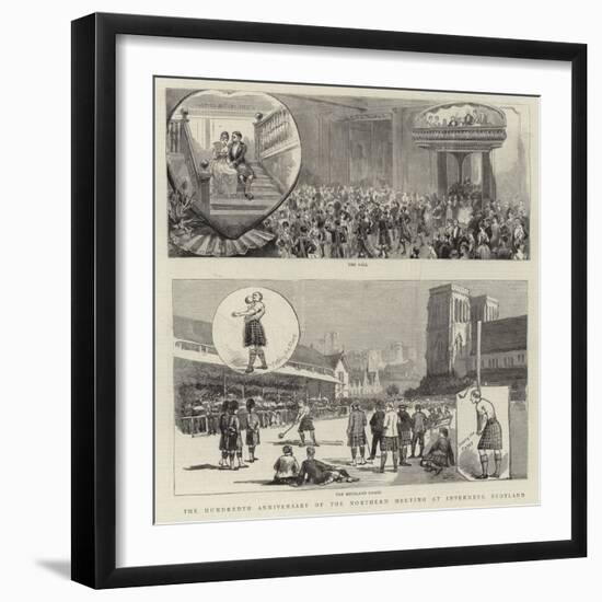 The Hundredth Anniversary of the Northern Meeting at Inverness, Scotland-null-Framed Giclee Print