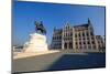 The Hungarian Parliament Building and Statue of Gyula Andressy, Budapest, Hungary, Europe-Carlo Morucchio-Mounted Photographic Print