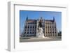 The Hungarian Parliament Building and Statue of Gyula Andressy, Budapest, Hungary, Europe-Carlo Morucchio-Framed Photographic Print