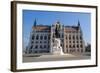 The Hungarian Parliament Building and Statue of Gyula Andressy, Budapest, Hungary, Europe-Carlo Morucchio-Framed Photographic Print