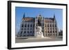 The Hungarian Parliament Building and Statue of Gyula Andressy, Budapest, Hungary, Europe-Carlo Morucchio-Framed Photographic Print