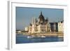 The Hungarian Parliament on the Banks of the River Danube, Budapest, Hungary, Europe-Michael Runkel-Framed Photographic Print