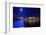 The Hungerford Pedestrian over the Thames in London, at Night-Richard Wright-Framed Photographic Print