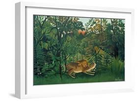 The Hungry Lion, 1905-Henri Rousseau-Framed Giclee Print