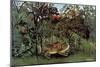 The Hungry Lion Throws Itself on the Antelope-Henri Rousseau-Mounted Art Print