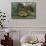 The Hungry Lion-Henri Rousseau-Framed Stretched Canvas displayed on a wall