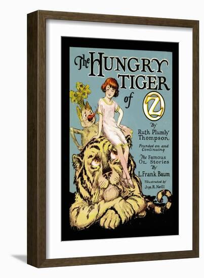 The Hungry Tiger of Oz-John R. Neill-Framed Art Print