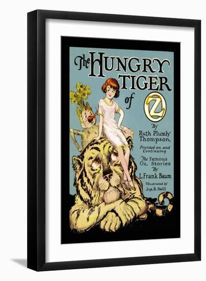 The Hungry Tiger of Oz-John R. Neill-Framed Art Print