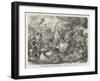 The Huns Under Attila are Defeated by the Visigoths and Romans Commanded by Aetius at Chalons-Hermann Vogel-Framed Art Print