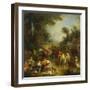 The Hunt Breakfast. Ca. 1730-François Lemoyne-Framed Giclee Print