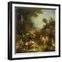 The Hunt Breakfast. Ca. 1730-François Lemoyne-Framed Giclee Print