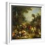 The Hunt Breakfast. Ca. 1730-François Lemoyne-Framed Giclee Print