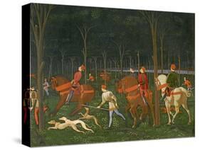 The Hunt in the Forest, C.1465-70 (Detail)-Paolo Uccello-Stretched Canvas