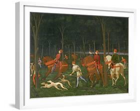 The Hunt in the Forest, C.1465-70 (Detail)-Paolo Uccello-Framed Giclee Print