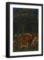 The Hunt in the Forest, C.1465-70 (Oil on Panel)-Paolo Uccello-Framed Premium Giclee Print