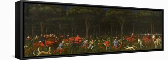 The Hunt in the Forest, C.1465-70-Paolo Uccello-Framed Stretched Canvas