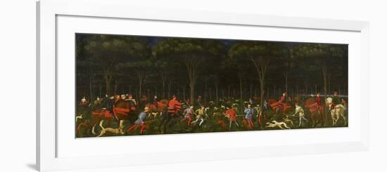 The Hunt in the Forest, C.1465-70-Paolo Uccello-Framed Giclee Print