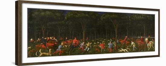 The Hunt in the Forest, C.1465-70-Paolo Uccello-Framed Giclee Print