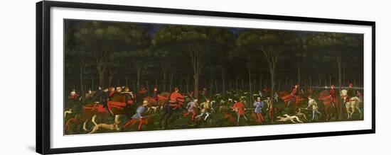 The Hunt in the Forest, C.1465-70-Paolo Uccello-Framed Giclee Print