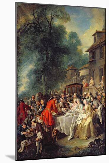 The Hunt Lunch, 1737-Jean Francois de Troy-Mounted Giclee Print