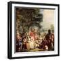 The Hunt Lunch, 1737-Carle van Loo-Framed Giclee Print