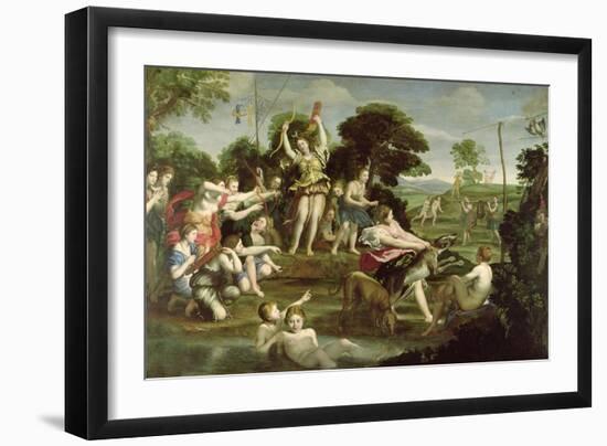 The Hunt of Diana, 1616-17-Domenichino-Framed Giclee Print