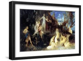 The Hunt of Diana, (Stud), 1879-Hans Makart-Framed Premium Giclee Print