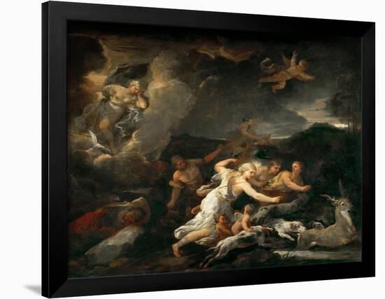 The Hunt of Diana-Luca Giordano-Framed Giclee Print