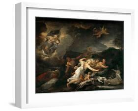 The Hunt of Diana-Luca Giordano-Framed Giclee Print