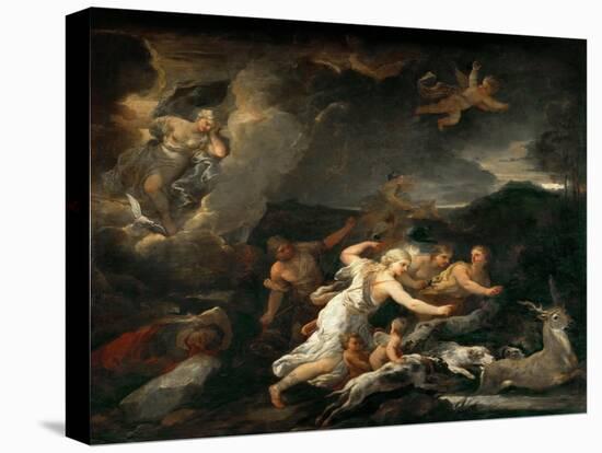 The Hunt of Diana-Luca Giordano-Stretched Canvas