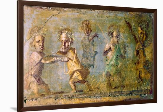The Hunt of the Dwarfs, Fresco from Pompeii, C1st Century Bc-1st Century Ad-null-Framed Giclee Print