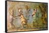 The Hunt of the Dwarfs, Fresco from Pompeii, C1st Century Bc-1st Century Ad-null-Framed Stretched Canvas