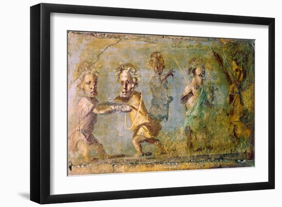 The Hunt of the Dwarfs, Fresco from Pompeii, C1st Century Bc-1st Century Ad-null-Framed Giclee Print